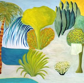 Painting, Jardin Palme, Manuela Ferreira