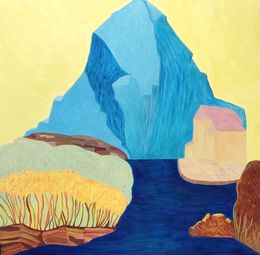 Peinture, Montagne Bleue, Manuela Ferreira