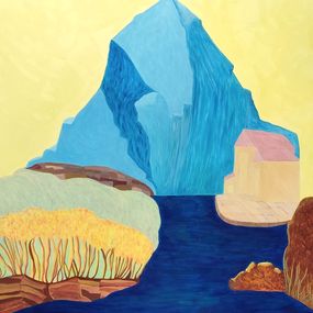 Painting, Montagne Bleue, Manuela Ferreira