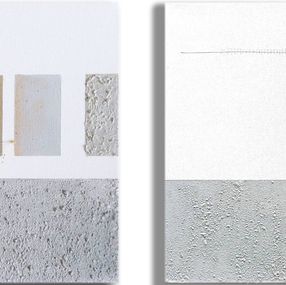 Painting, Diptych: Intenciones del Silencio XII and XIV, Angelica Chavarro Franco