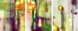Peinture, Triptych: Khloris 007, 003 and 002. From The Series Khloris, Francisco Larios