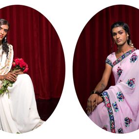 Photography, Muskan and Sangita, Protraits. From The Third Gender of India Series, Jill Peters