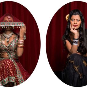 Photography, Harsha and Sneha, Protraits. From The Third Gender of India Series, Jill Peters