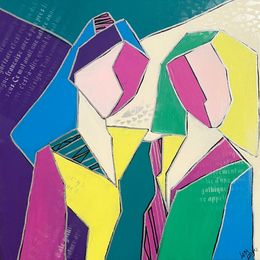 Painting, Two Sisters, Lena Langer