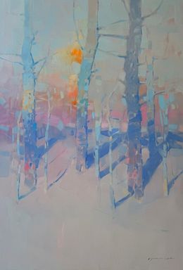 Painting, Evening Trees, Vahe Yeremyan