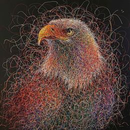 Peinture, Roi du Ciel, Fabrice Leito