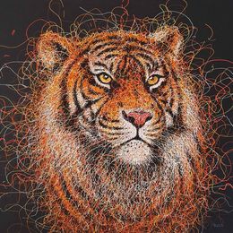 Painting, L'Observateur I, Fabrice Leito