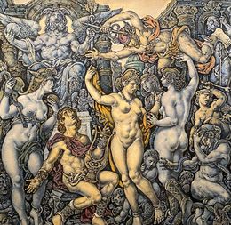 Painting, Orpheus and Eurydice - central part, Oleg Litvinov