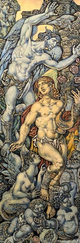 Painting, Orpheus and Eurydice - right part, Oleg Litvinov