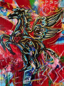 Gemälde, Pegasos II, Max Mavior