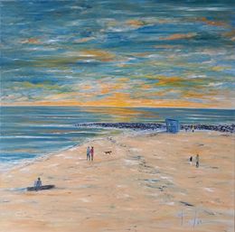 Painting, Mélodie en Bleu (Océan), Michel Saint-Luc