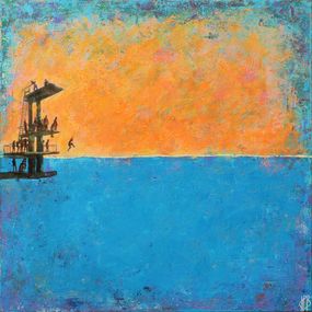 Peinture, Le plongeoir #4, Jean-Philippe Berger