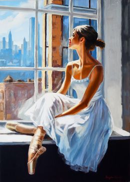 Painting, The sunny day at the ballet school, Serghei Ghetiu