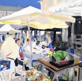 Painting, Marché du jeudi, G. Carta