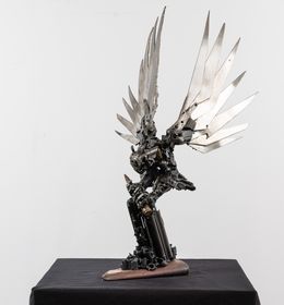 Sculpture, Gun Owl, Robert Vaccaro
