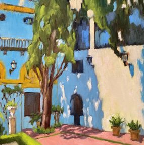 Painting, Le patio du musée des Beaux Arts sévillan, Barbara Petit Lisy