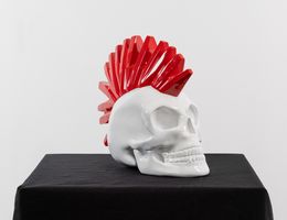 Sculpture, Punky Skull White, Sther