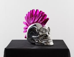 Sculpture, Punky Skull Chrome Silver, Sther