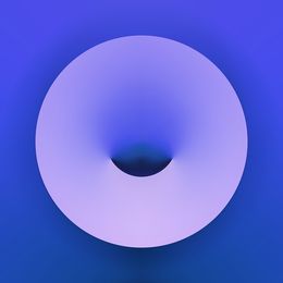 Print, Purple Circle, Angela Cameron