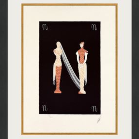 Print, Letter N (from the Alphabet Suite), Erte Tirtoff