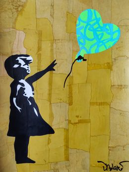 Gemälde, The street of dreams (a tribute to Banksy), Dr. Love