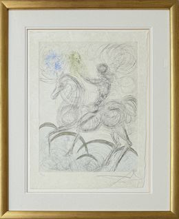 Print, Cavalier et la mort, Salvador Dali