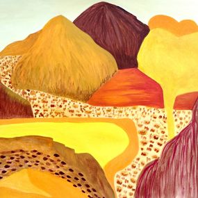 Painting, Désert brun, Manuela Ferreira