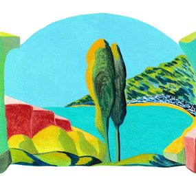 Painting, Mer turquoise, Manuela Ferreira