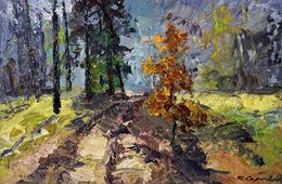 Peinture, The Road Among the Trees, Boris Serdyuk