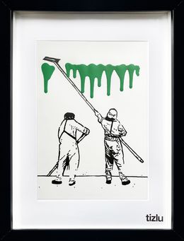 Fine Art Drawings, Fading Green, tizlu