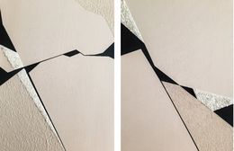 Painting, Rift 1 Diptych, Veronika Obushikhina