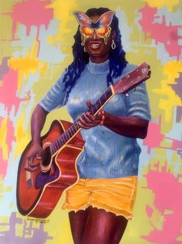 Peinture, Melody in her wings, Opeyemi Idowu