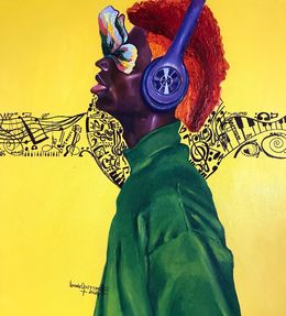Painting, The sound within, Opeyemi Idowu
