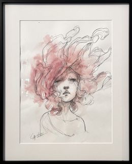 Fine Art Drawings, Nuage rose, Valérie Hadida