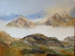Painting, Montagnes, Oleksandra Horscroft
