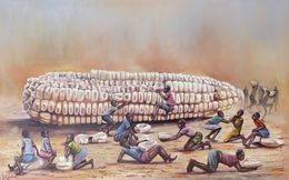 Painting, Goho - Harvest - Harare Zimbabwe, Keith Zenda