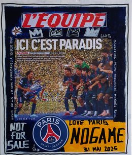 Painting, PSG Paris champion, Spaco