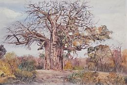 Painting, The Baobab, Keith Zenda