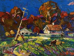 Peinture, Autumn Has Come to the Village, Ivanyuk Oleksiy