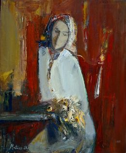 Painting, Lady in White Dress, Mateos Sargsyan