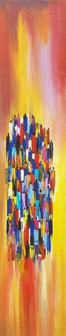 Painting, Viewing The Sun 2, Paul Akiiki
