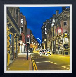 Pintura, Deansgate Manchester City Urban Night Scene, Angela Wakefield