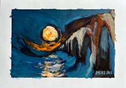 Painting, The bridge 41203, Duilio Forte