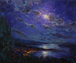Painting, Magic of the Moon, Alisa Onipchenko-Cherniakovska