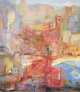Painting, Childhood Ladder, Ghada Jamal