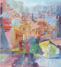 Peinture, Between Houses, Ghada Jamal