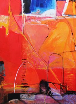Painting, Full Moon, Ghada Jamal
