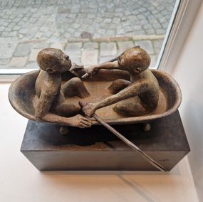 Sculpture, On a summer day in a bathroom, Lieven D'Haese