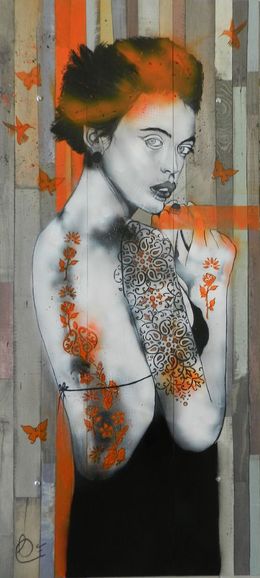 Painting, La femme au tatouage, Françoise Souriau