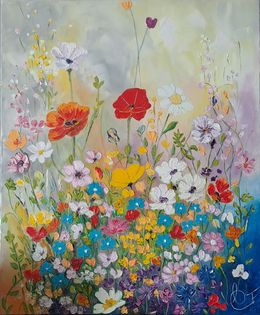 Painting, Douceur florale, Françoise Souriau